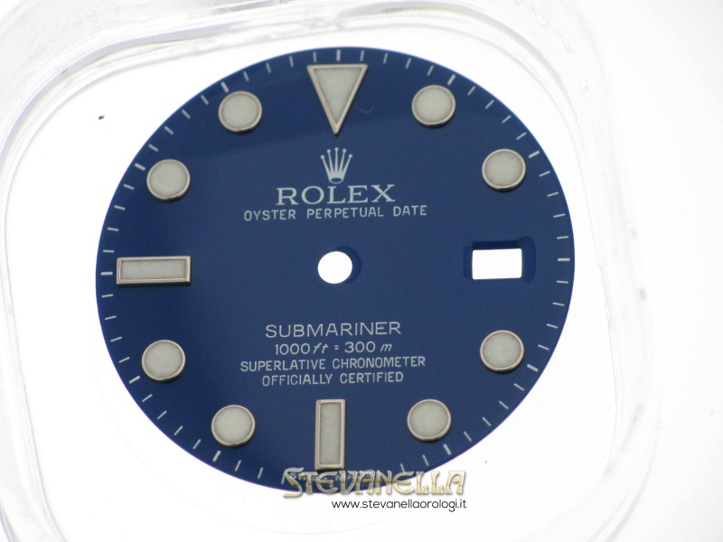 Quadrante Rolex Submariner blu laque Chromalight 116619LB 116610 ref. B13 116618 10 K1 nuovo