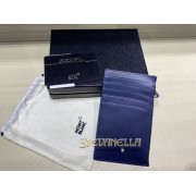 MONTBLANC  Meisterstuck bustina 5 scomparti pelle blu con zip ref. 118314