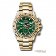 Rolex Daytona Green dial ref. 116508 Oyster oro giallo 18kt nuovo