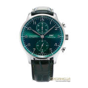 IWC Portoghese Chronograph Green IW371615 nuovo