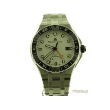Maurice Lacroix AIKON Gmt 43mm White Dial AI6158-SS00F-130-A nuovo