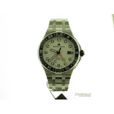 Maurice Lacroix AIKON Gmt 43mm White Dial AI6158-SS00F-130-A nuovo