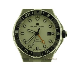 Maurice Lacroix AIKON Gmt 43mm White Dial AI6158-SS00F-130-A nuovo