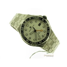 Maurice Lacroix AIKON Gmt 43mm White Dial AI6158-SS00F-130-A nuovo
