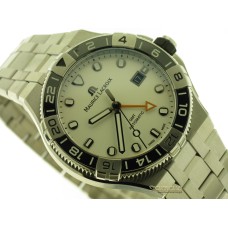 Maurice Lacroix AIKON Gmt 43mm White Dial AI6158-SS00F-130-A nuovo