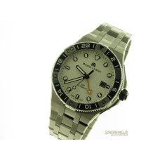 Maurice Lacroix AIKON Gmt 43mm White Dial AI6158-SS00F-130-A nuovo