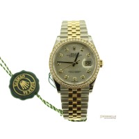 Rolex Datejust 36 Madreperla diamanti ref. 126283RBR-0009 jubilee acciaio oro giallo 18kt nuovo